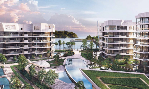 Artist’s impression of luxury condominium Corals at Keppel Bay by Keppel Land